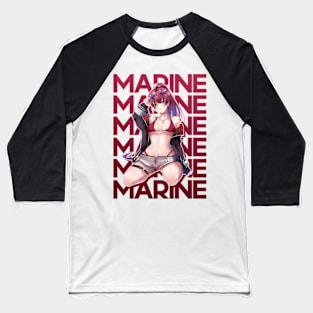 Marine in a Bikini Baseball T-Shirt